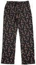 NORTY Womens S-XL Black Candy Cane Pajama Pant 34093